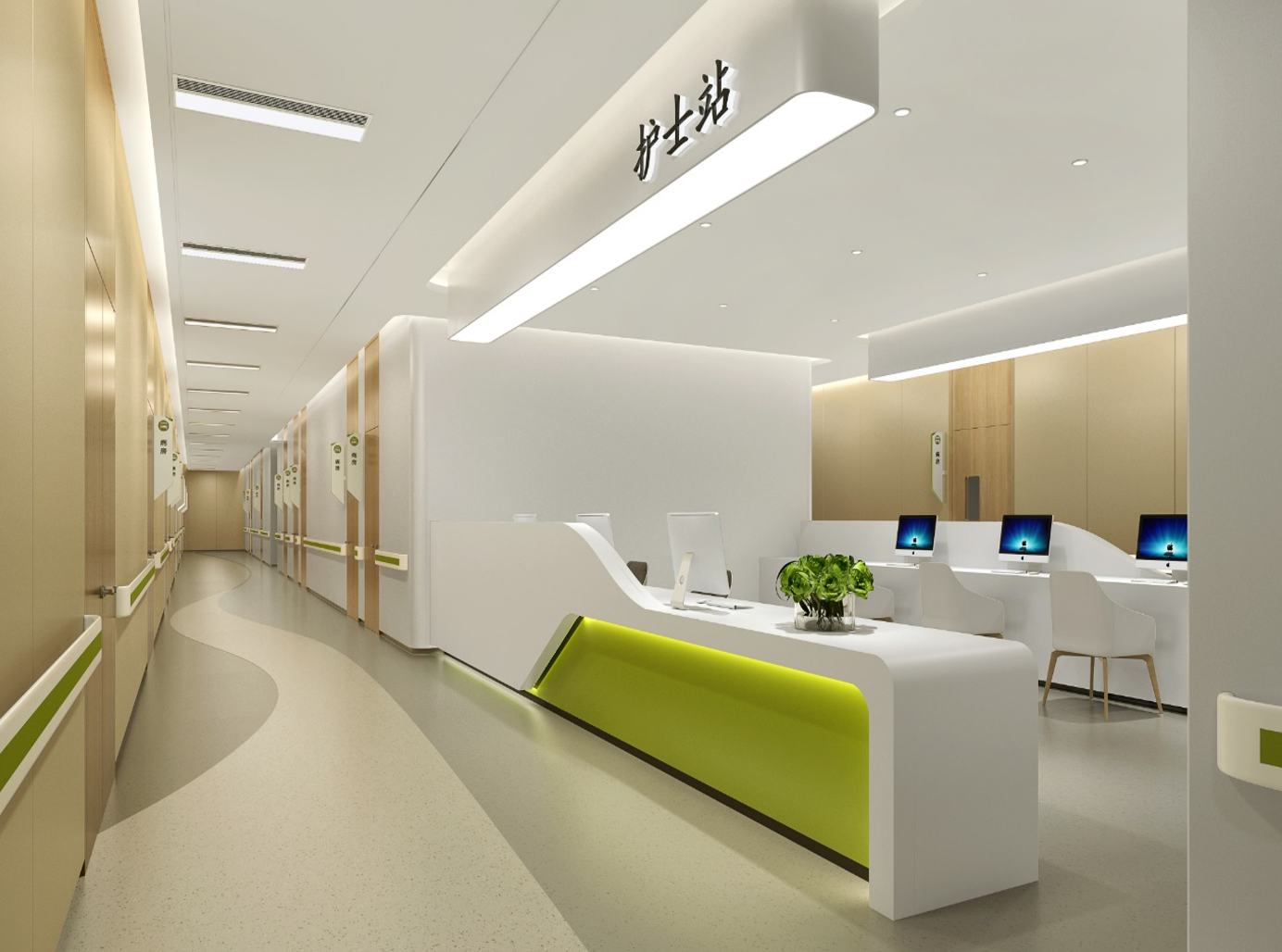 住院病房走道护士站.png